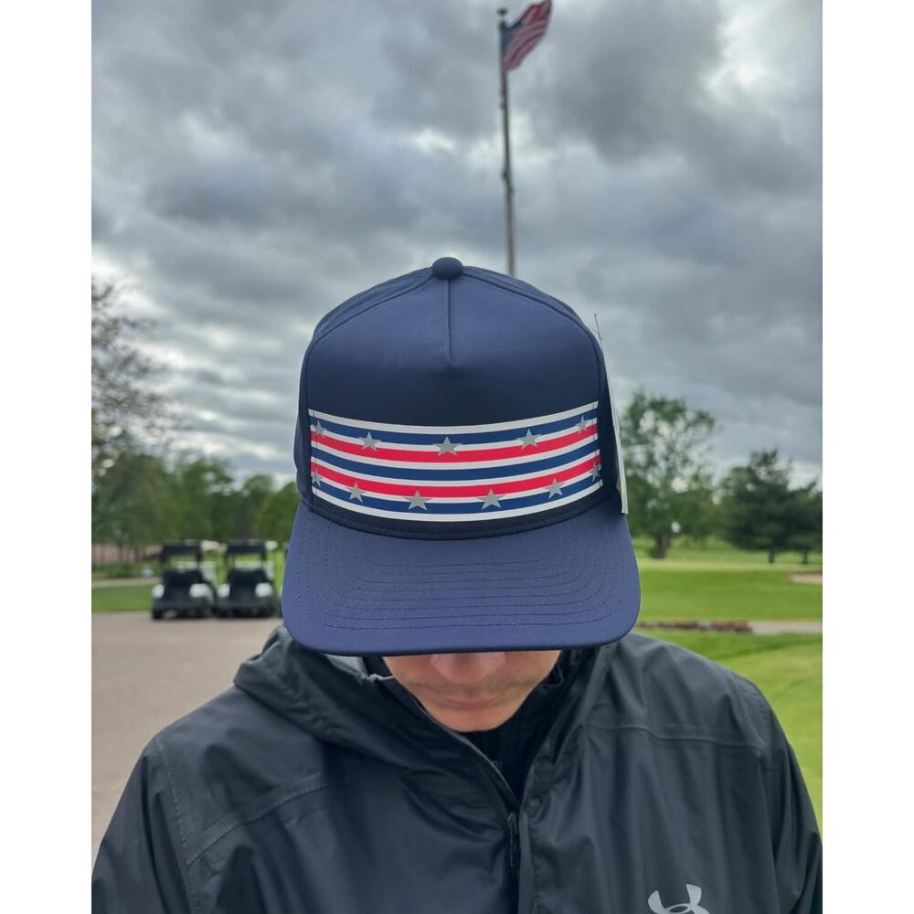 NEW Srixon Limited Edition Stars & Stripes Navy Golf Hat Patriotic USA - Picture 4 of 11